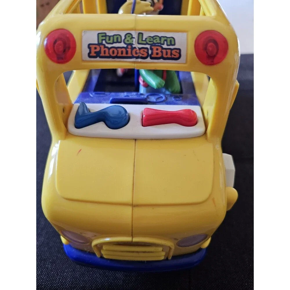 Early 2000s LeapFrog Phonics School Bus Animals & Alphabet Tested Works